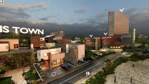 建築条件付き分譲地販売用VR TOWN