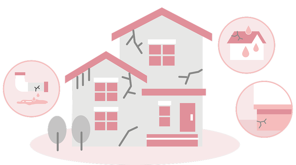 AIによる住宅劣化推定のイメージ